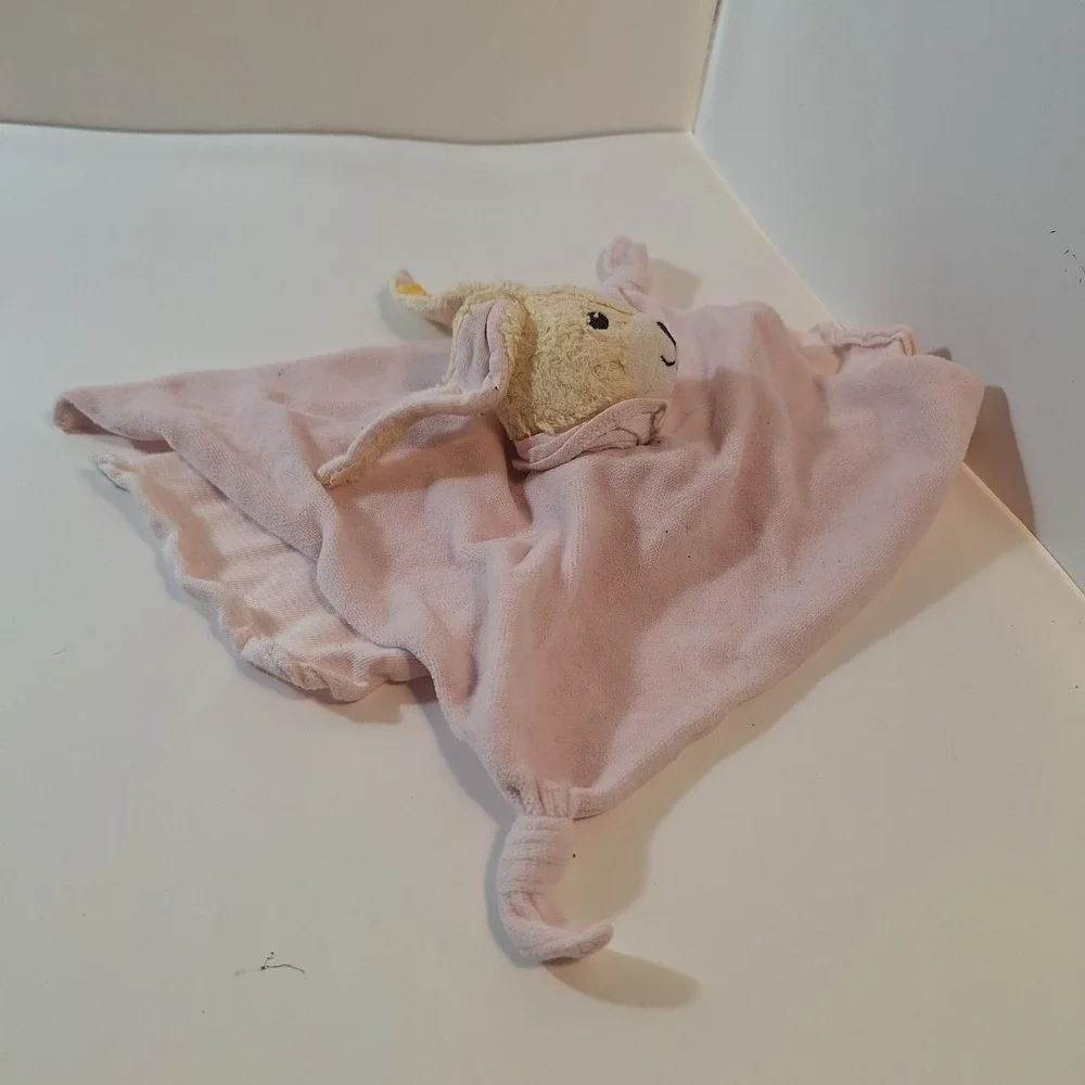 STEIFF BABY BLANKET‎ BUNNY RABBIT PINK Plush Stuffed Animal Lovey